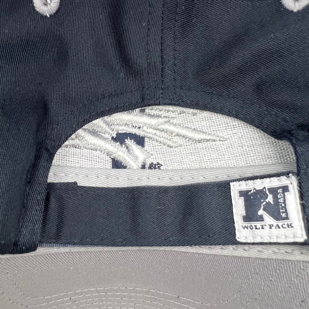 Nevada Wolf Pack Baseball Cap Black Embroidered Logo Adjustable Adult Collegiate - Picture 3 of 8